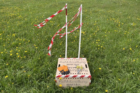 Komplette Ausrüstung der Rehkitzrettung Wartau Komplette Ausrüstung der Rehkitzrettung Wartau